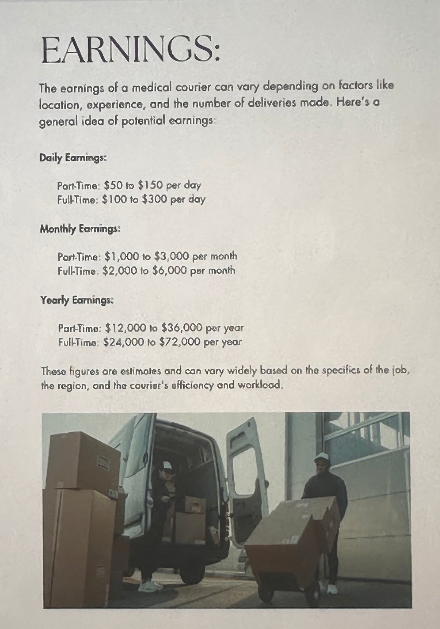 Medical courier